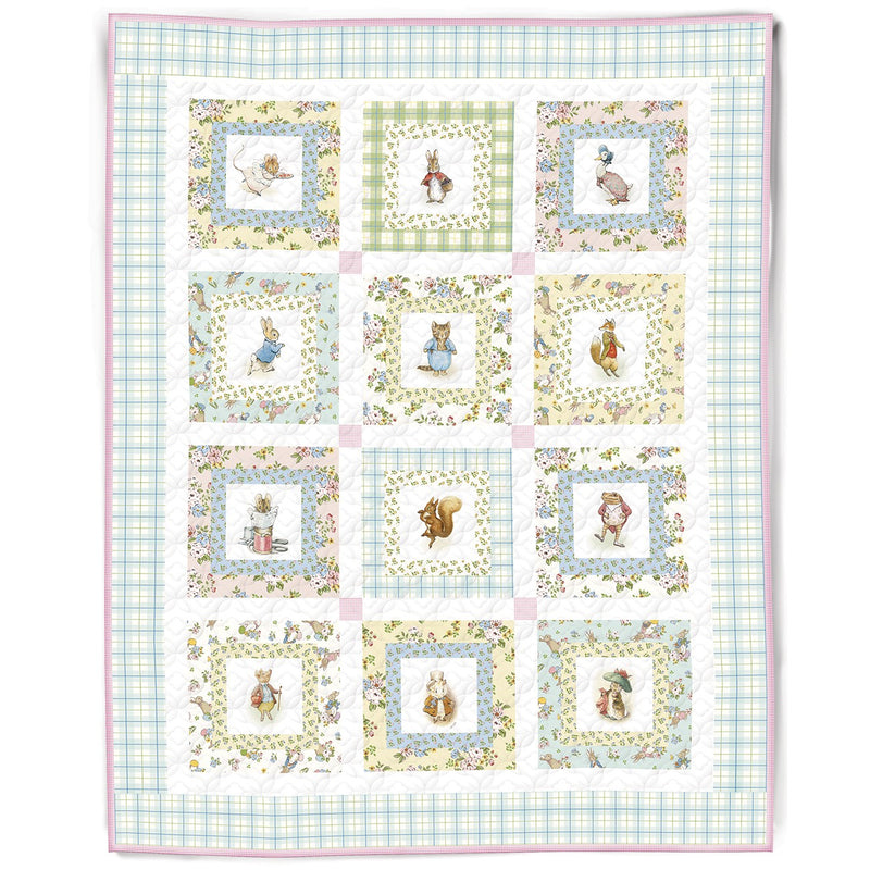 Machine Embroidery Peter Rabbit™ and Friends Quilt Fabric Only Kit