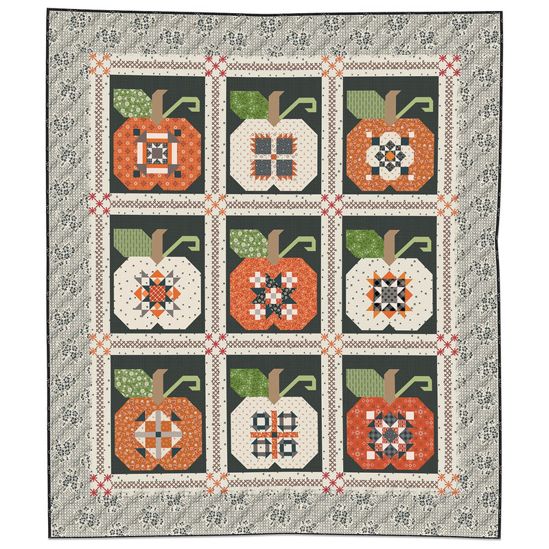 Machine Embroidery Autumn Quilt Seeds Quilt Fabric Only Kit