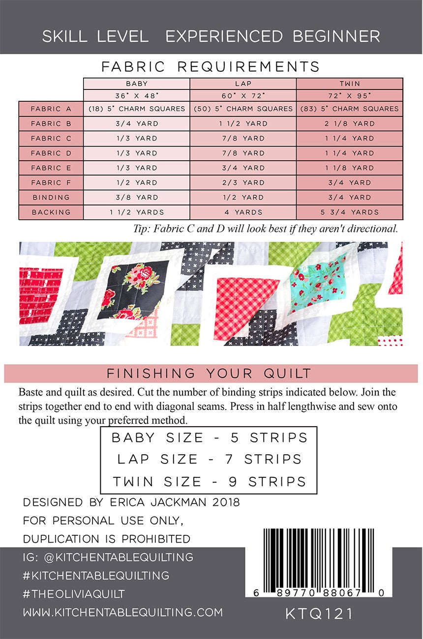 The Olivia Quilt Pattern