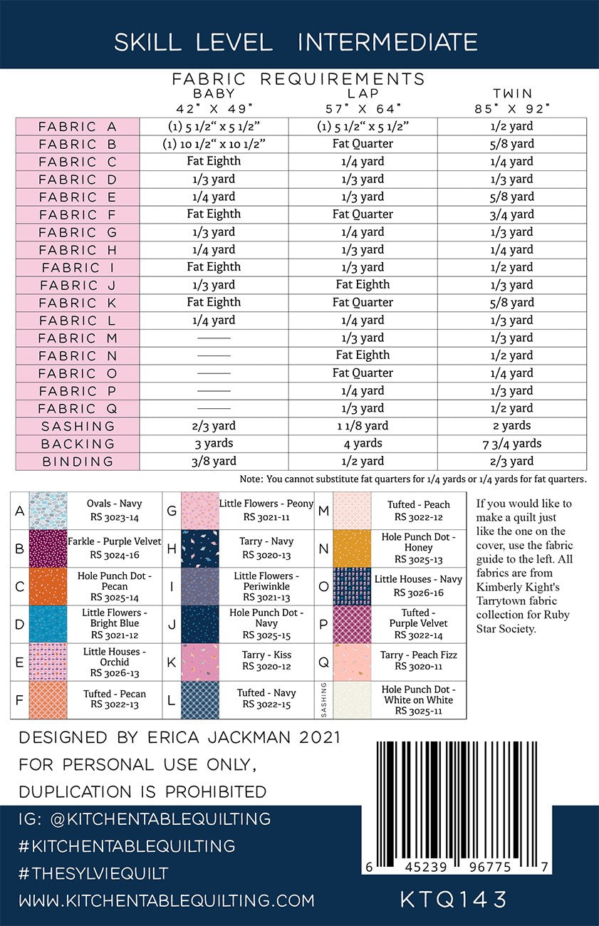 The Sylvie Quilt Pattern
