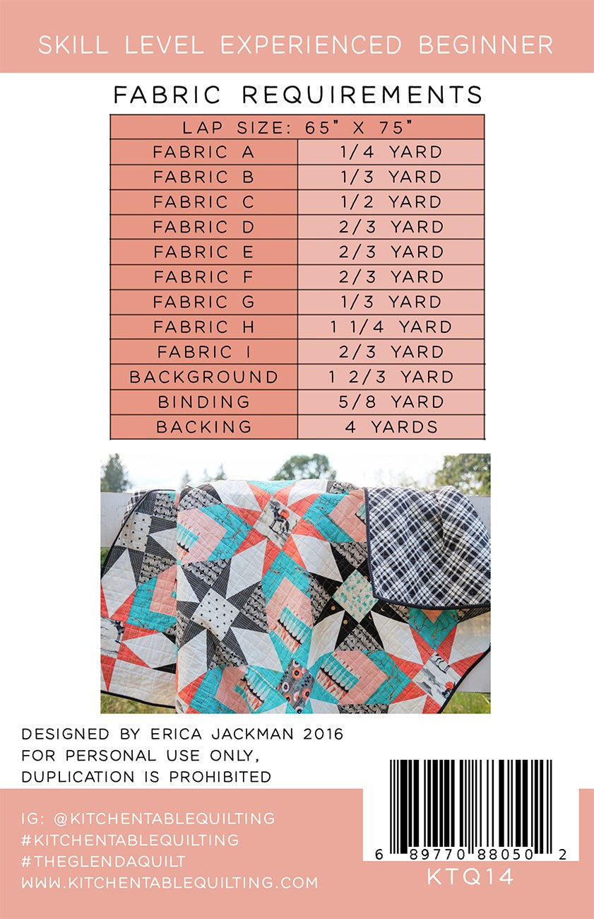 The Glenda Quilt Pattern