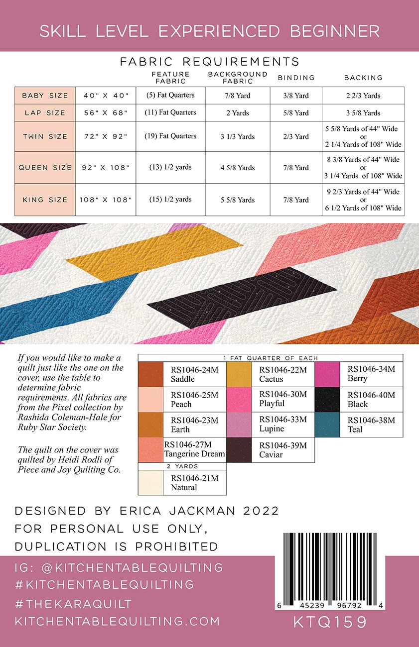 The Kara Quilt Pattern