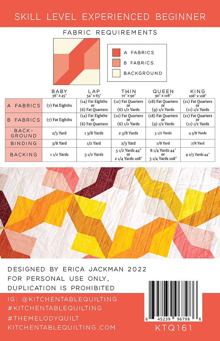 The Melody Quilt Pattern