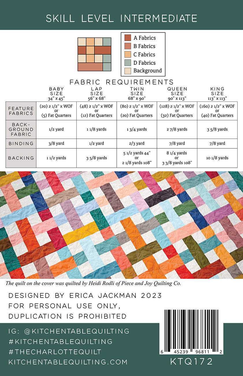 The Charlotte Quilt Pattern