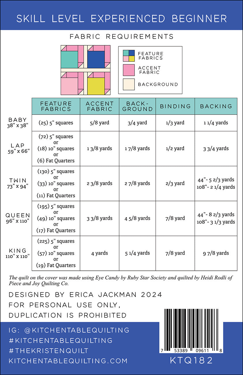 The Kristen Quilt Pattern