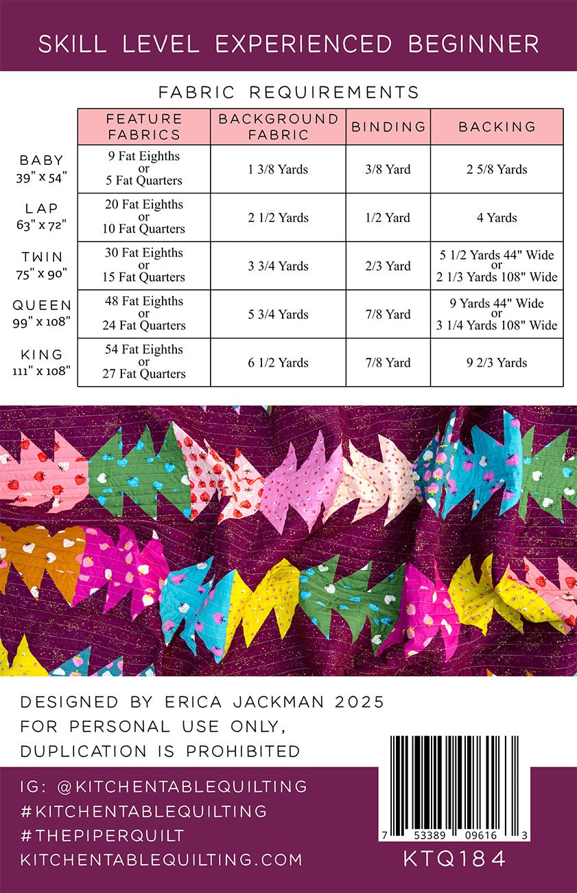 The Piper Quilt Pattern