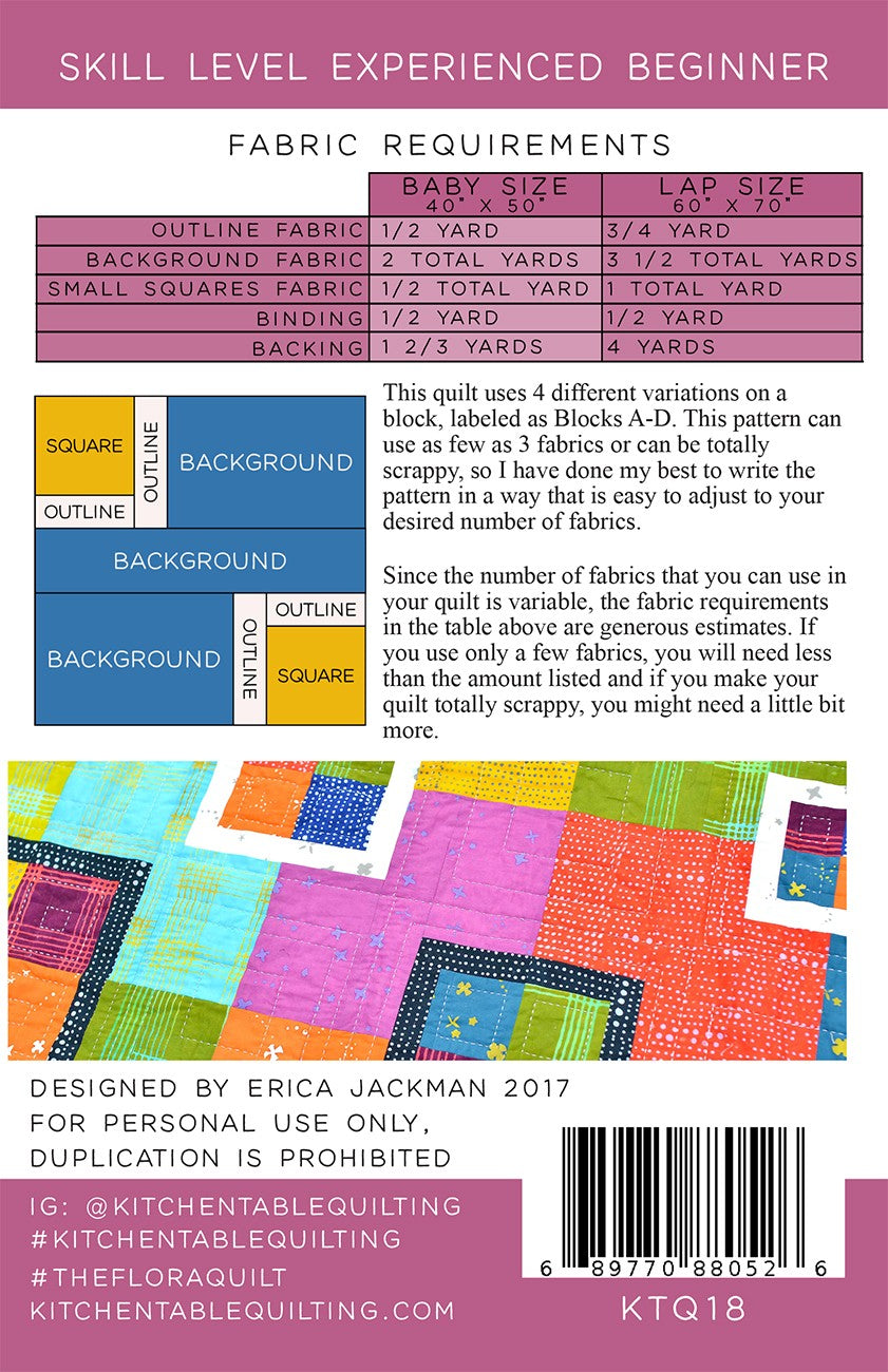 The Flora Quilt Pattern