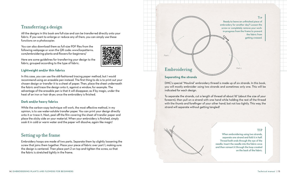 Embroidering Plants and Flowers for Beginners