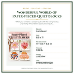 Product Specifications – Wonderful World of Paper-Pieced Quilt Blocks