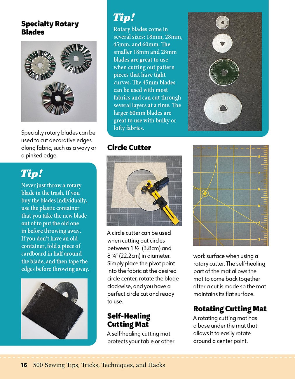 500 Sewing Tips, Tricks, Techniques, and Hacks	 Must-Have Manual