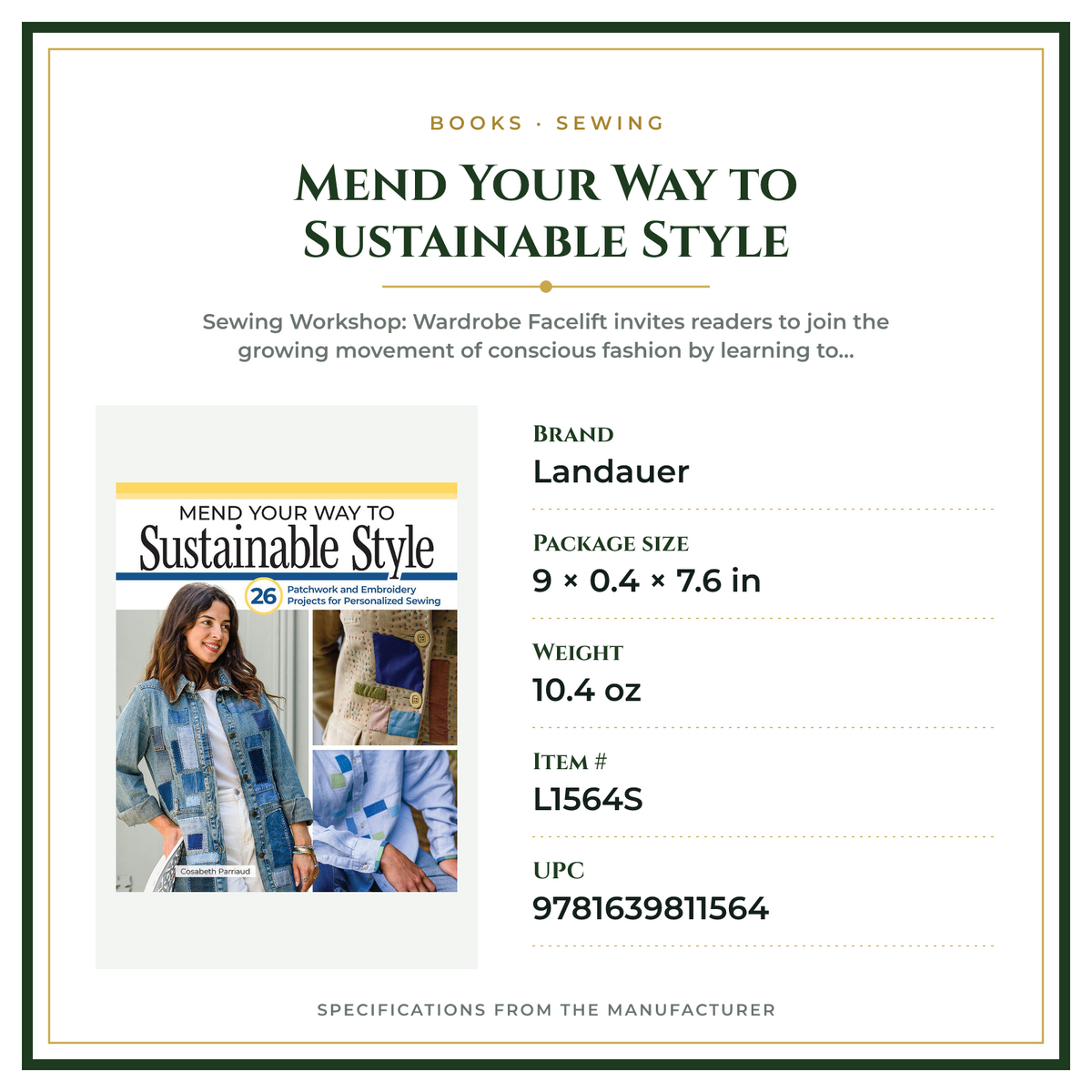 Product Specifications – Mend Your Way to Sustainable Style