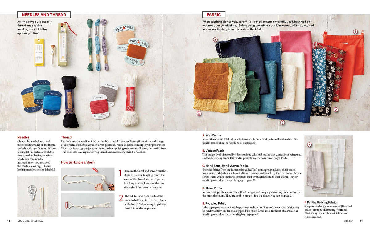 Modern Sashiko: 26 Mixed-Style Sashiko Projects for Everyday Items