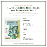 Product Specifications – Hand Quilting Techniques for Farmhouse Style