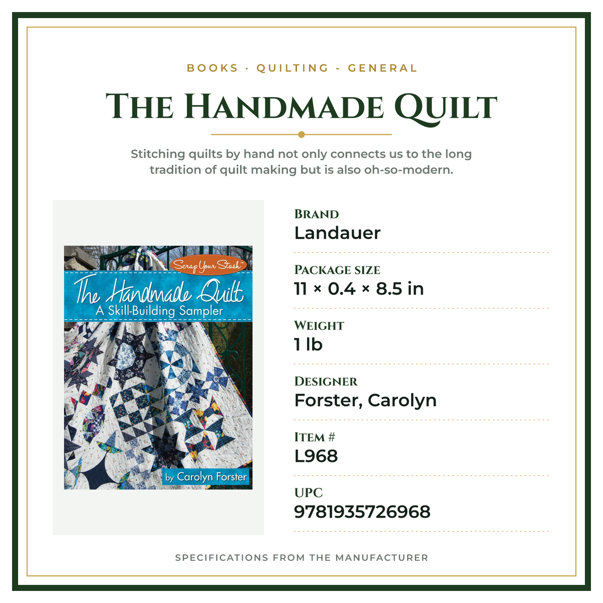 Product Specifications – The Handmade Quilt