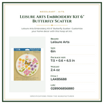 Product Specifications – Leisure Arts Embroidery Kit 6" Butterfly Scatter
