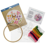 Leisure Arts Embroidery Kit 6" Butterfly Scatter