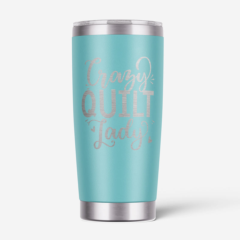 Crazy Quilt Lady Tumbler