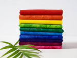 Fat Quarter Lava Tonal Rainbow 10pcs/bundle