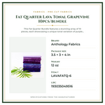 Product Specifications – Fat Quarter Lava Tonal Grapevine 10pcs/bundle