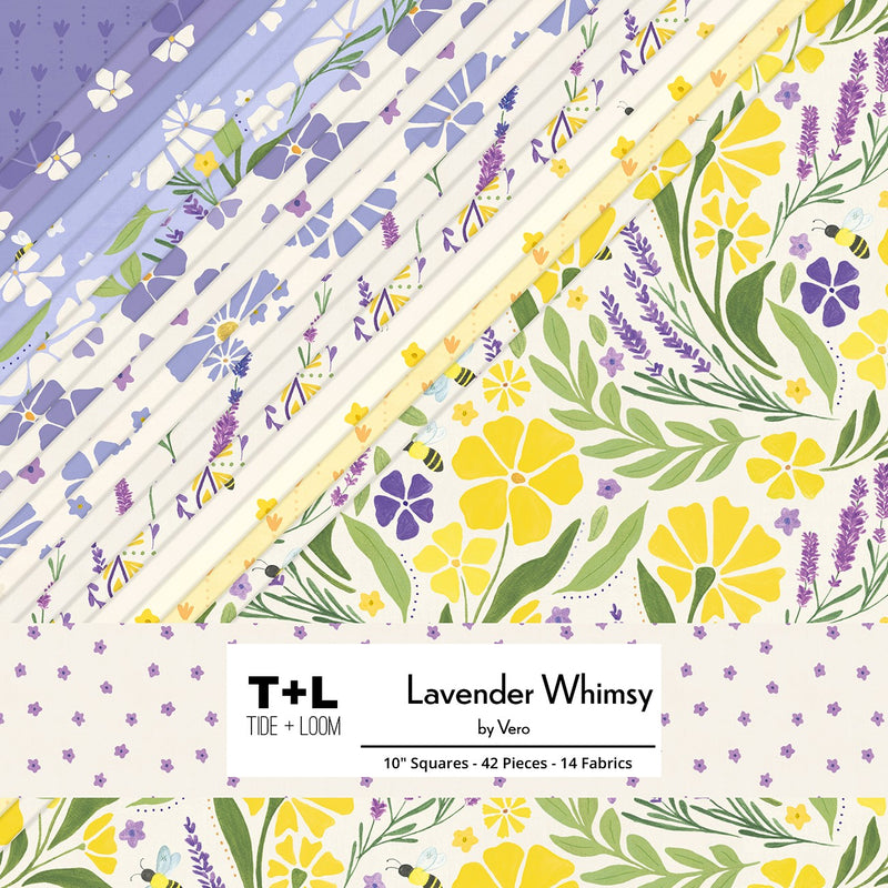 Lavender Whimsy 42pcs, 2-4 Pieces of Each Print