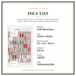 Product Specifications – Nice List