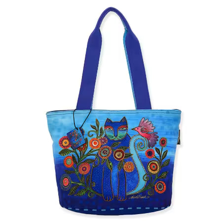 Cat Cerulean Medium Tote