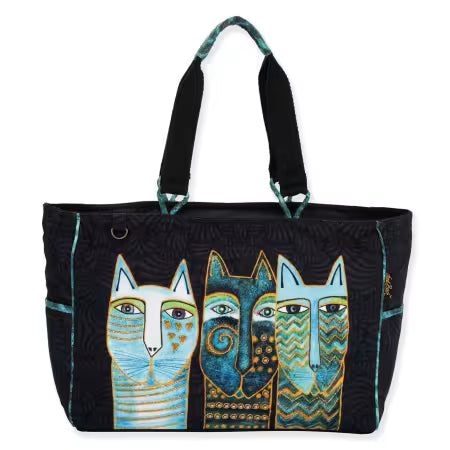 Cat Star Gazers Large Tote