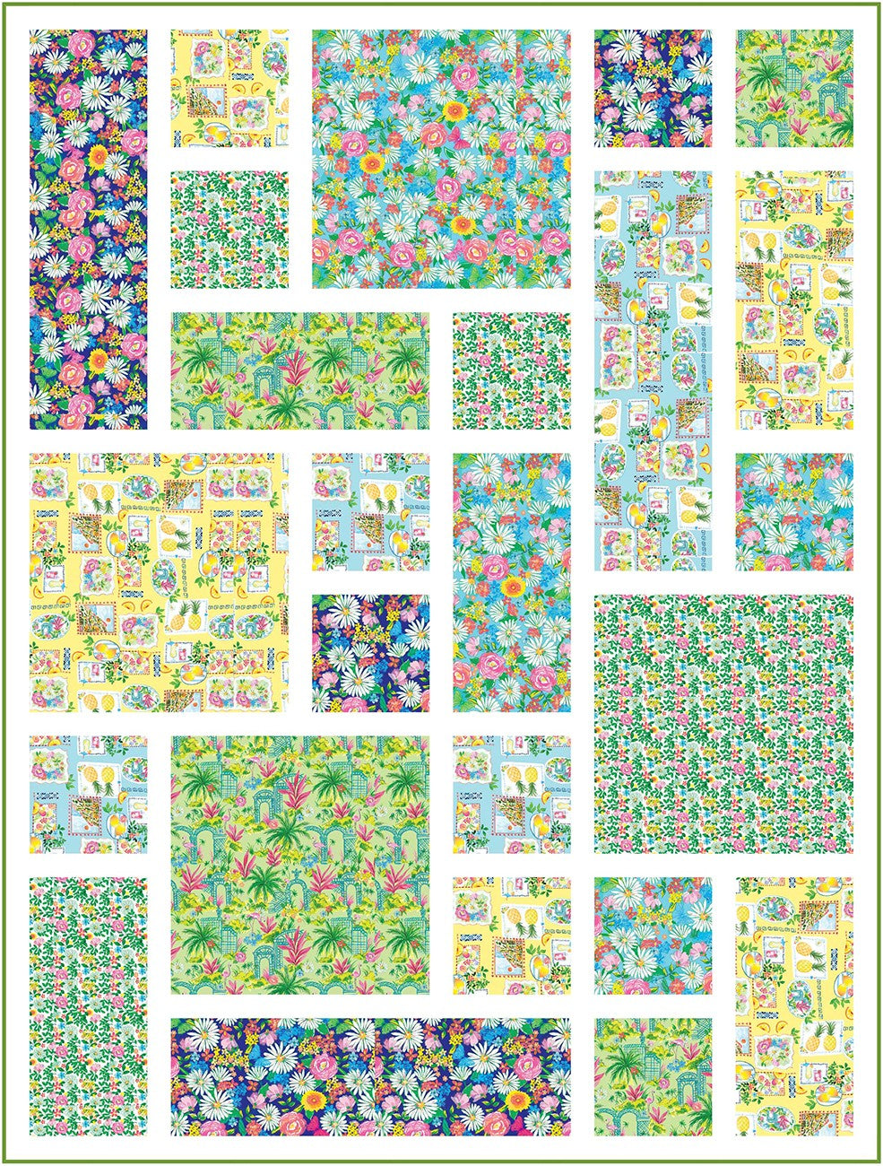 Tossed Tropical Tiles