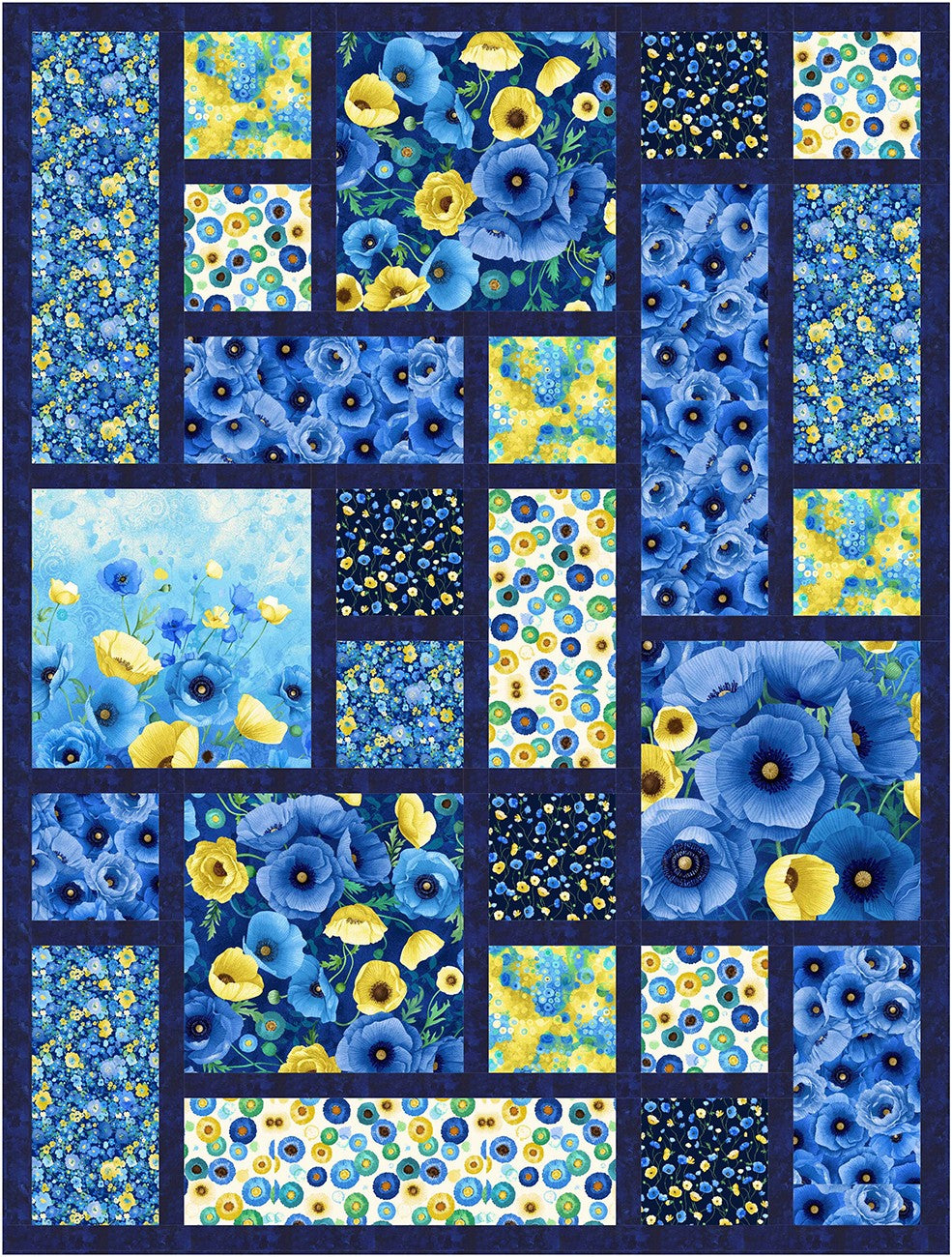 Tossed Poppy Tiles