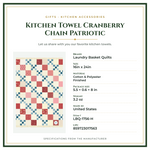 Product Specifications – Kitchen Towel Cranberry Chain Patriotic