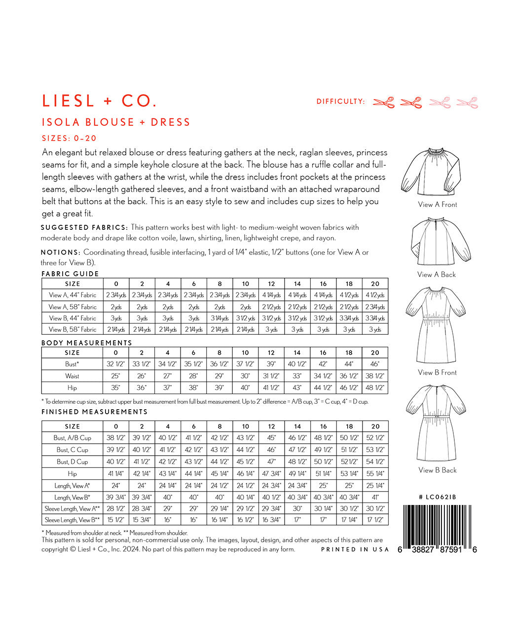Isola Blouse & Dress