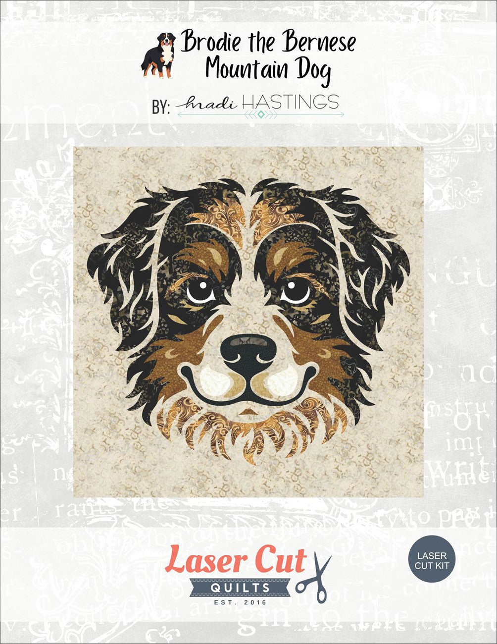 Laser-cut Kit: Brodie the Bernese Mountain Dog