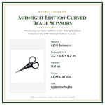 Product Specifications – Midnight Edition Curved Blade Scissors