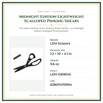 Product Specifications – Midnight Edition Lightweight Scalloped Pinking Shears