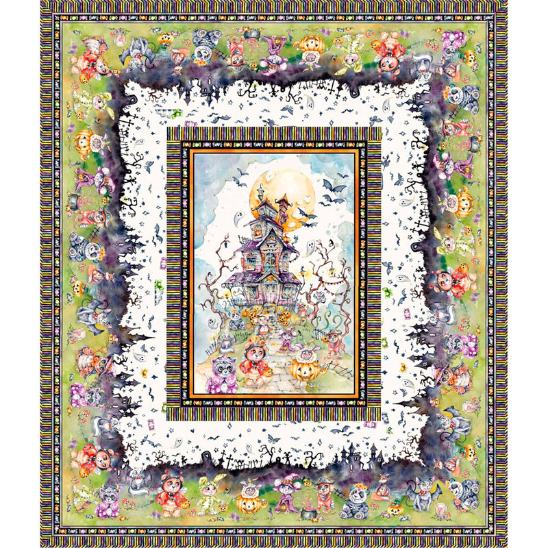 Little Darlings Halloween Spooky Cuties Quilt Top Panel