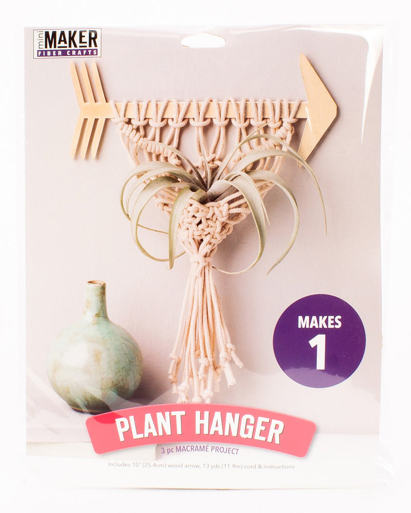 Leisure Arts Kit Macrame Arrow PlantHng