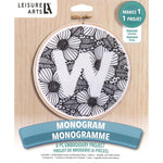 Leisure Arts Embroidery Kit 6" Monogram