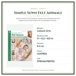 Product Specifications – Simple Sewn Felt Animals