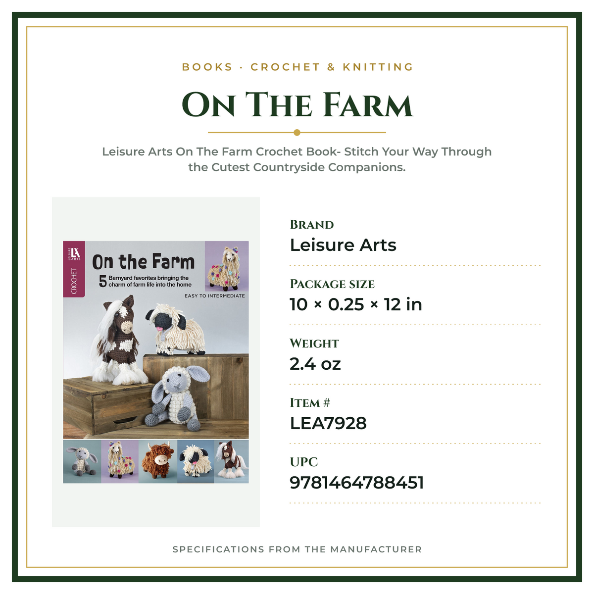 Product Specifications – On The Farm