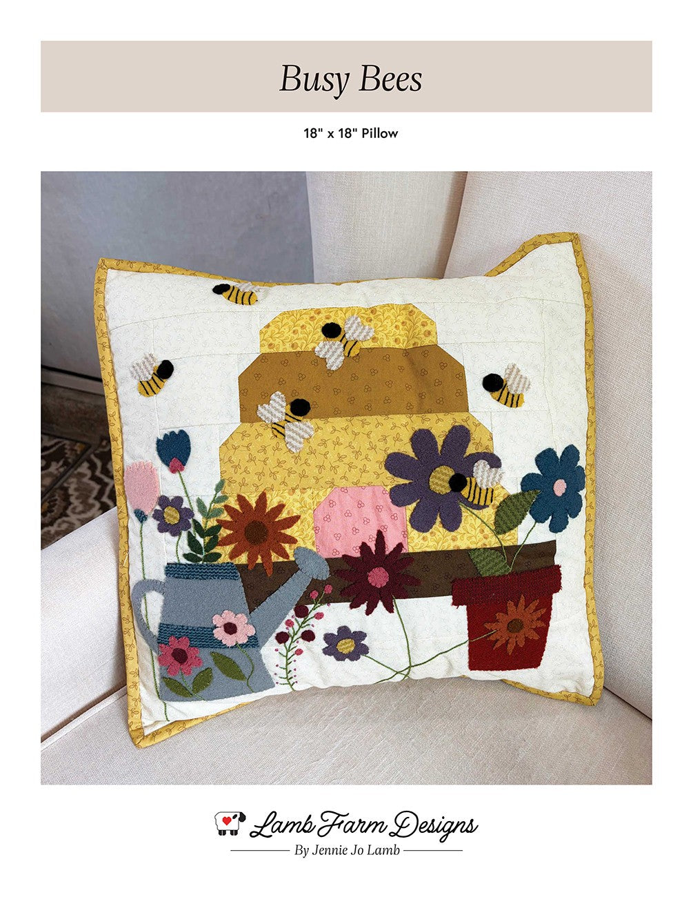 Busy Bees Pillow
