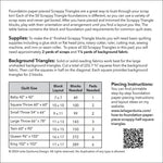 Scrappy Triangle Foundation Paper-Piecing Pad