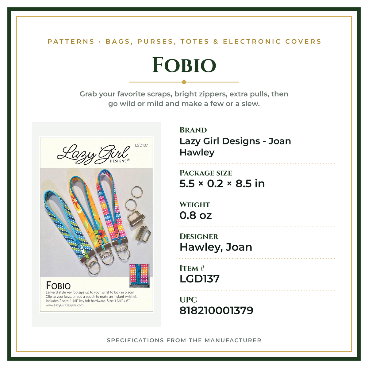 Product Specifications – Fobio