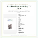 Product Specifications – Key Fob Hardware Party Pack