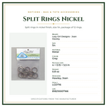 Product Specifications – Split Rings Nickel