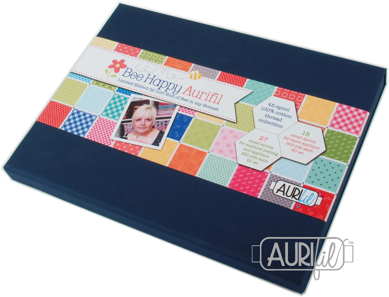 Bee Happy Collection 45 Small Spools 50wt and 80wt by Lori Holt