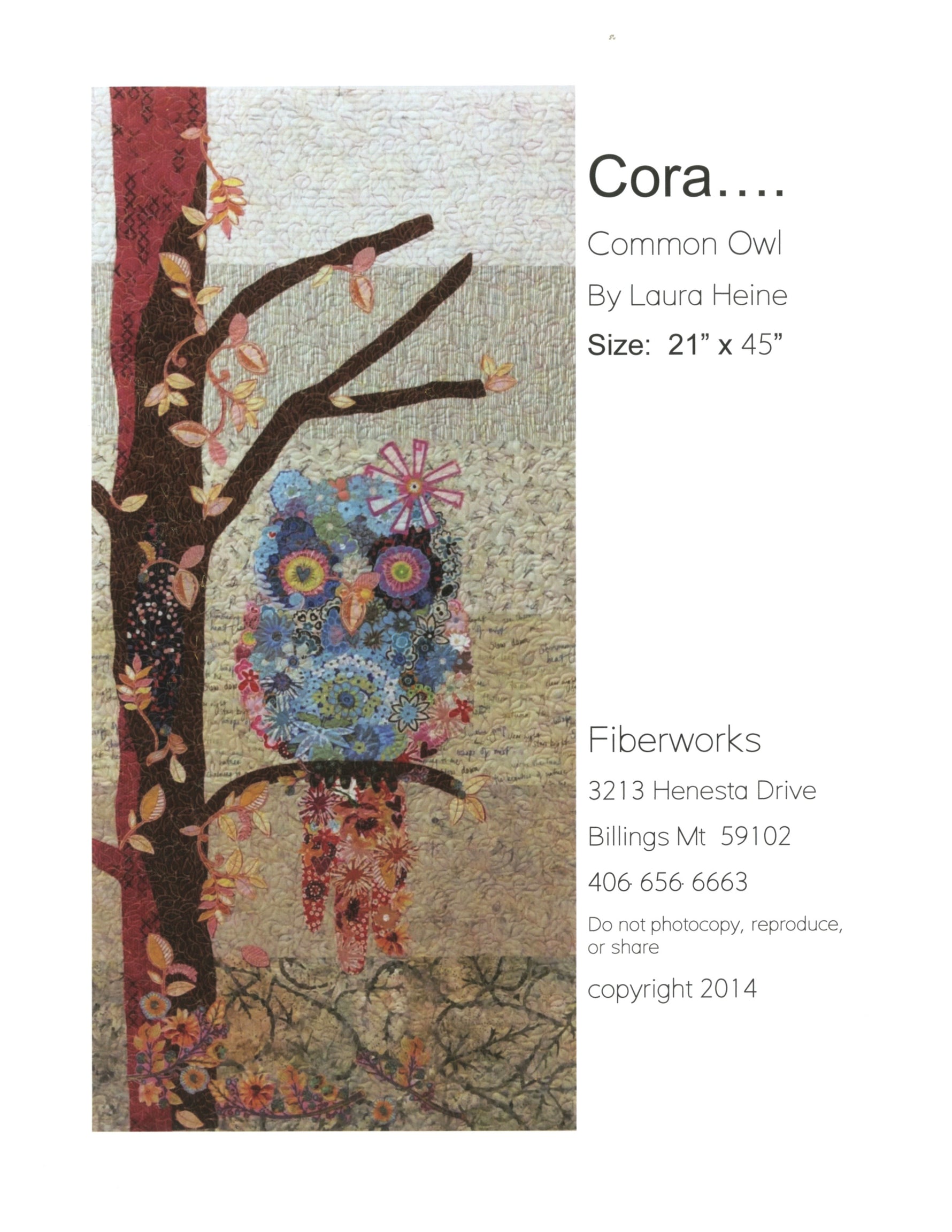 Cora the common Owl Collage