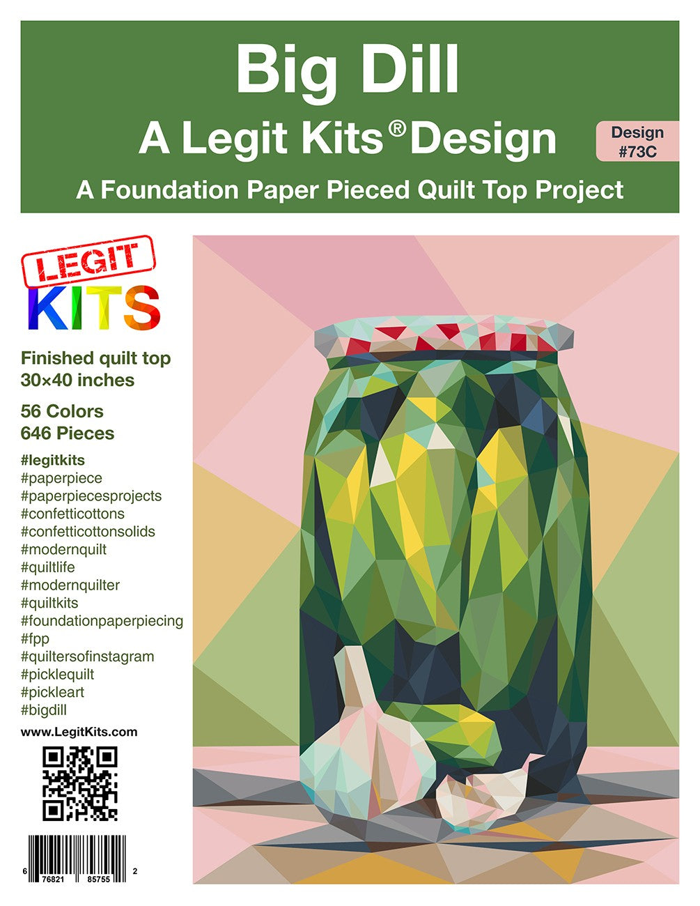 Big Dill Foundation Paper Pieced Pattern