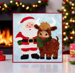 Santa & Highland Cow - Sewing Applique Design