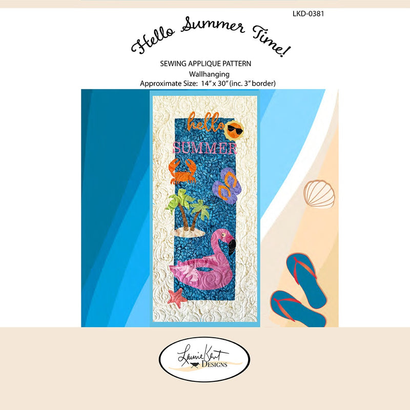 Hello Summertime Sewing Applique Pattern