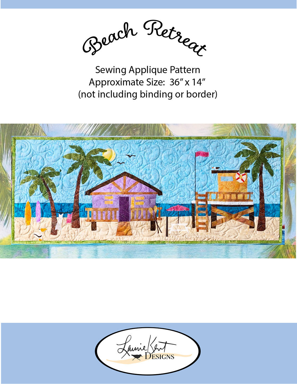 Beach Retreat Sewing Applique Pattern